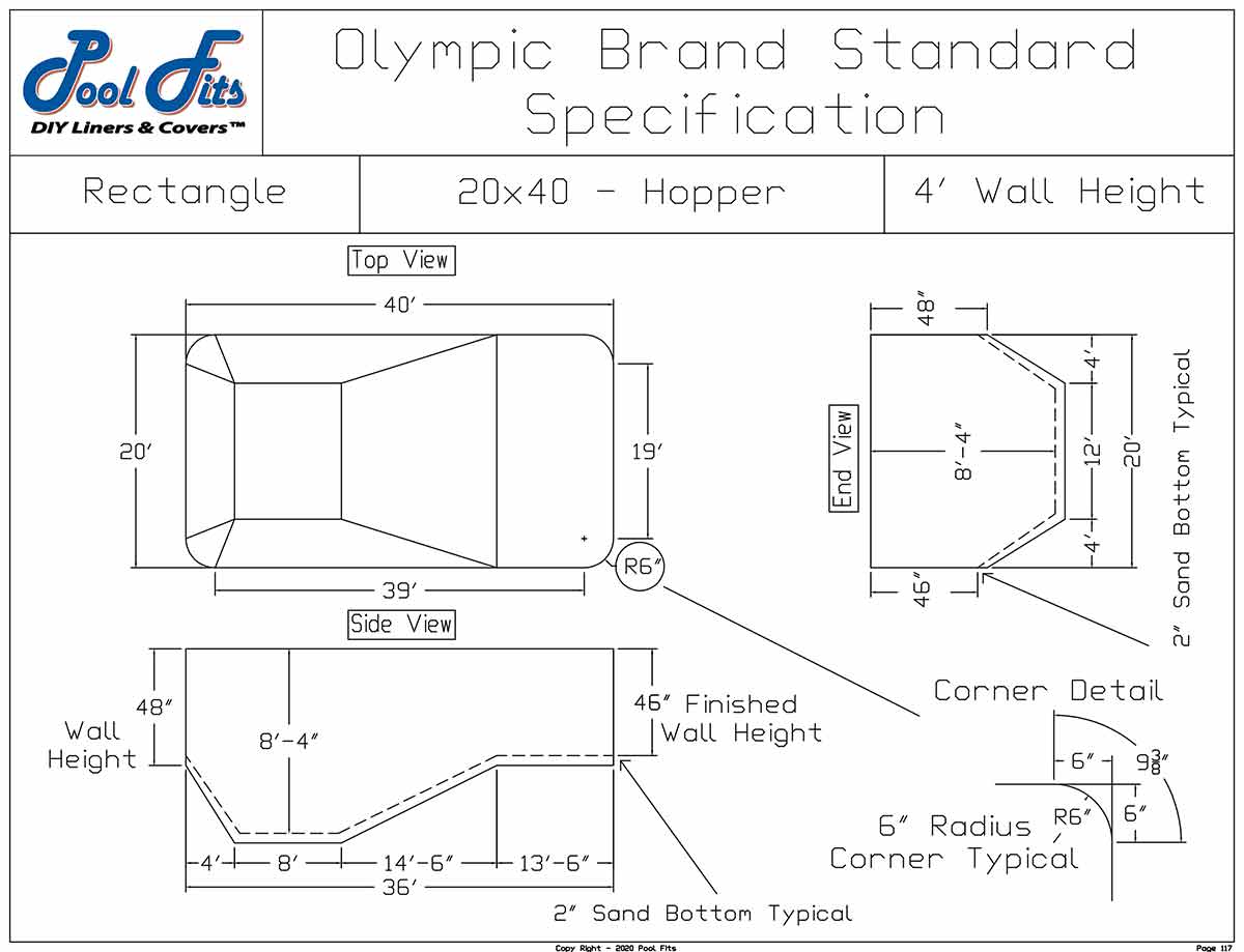 Olympic 20' x 40' Hopper