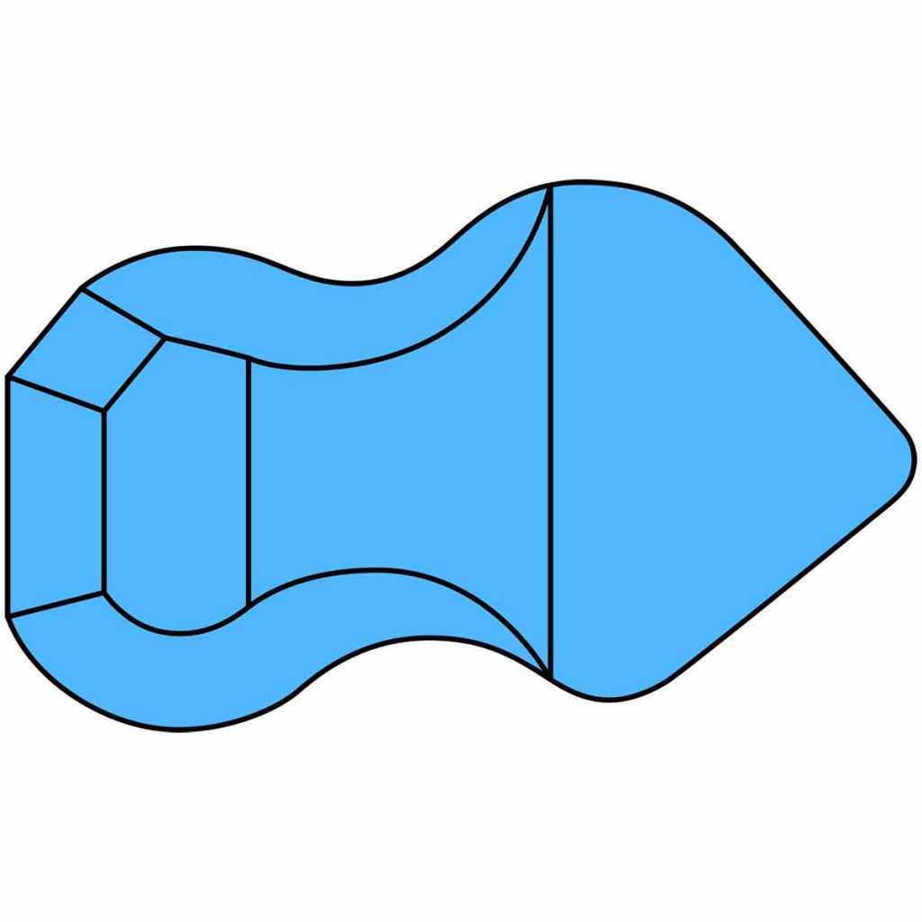 Pool Fits Free-Form Pool Shape