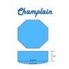 Champlain Swimming Pool Octagon Flat | Dished Bottom Diagram