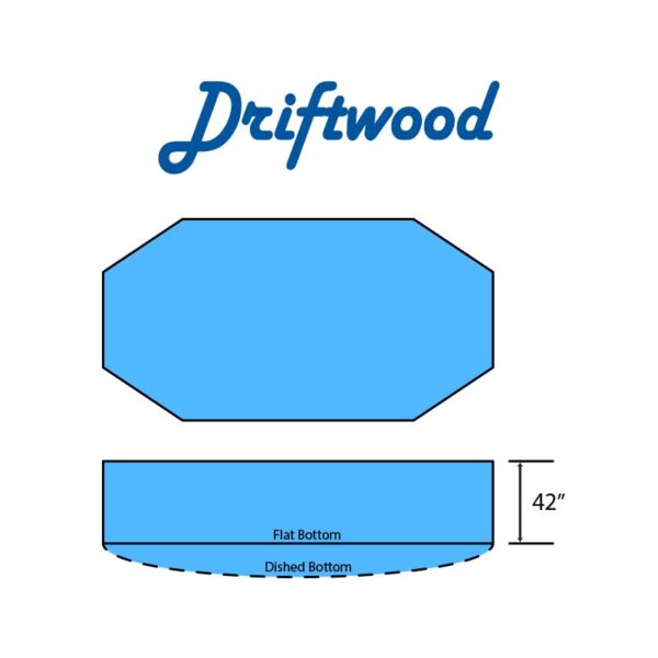 Driftwood Swimming Pool Emerald Flat | Dished Bottom Diagram