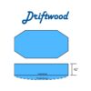 Driftwood Swimming Pool Emerald II Flat | Dished Bottom Diagram