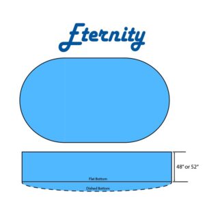 Eternity Swimming Pool Oval Flat | Dished Bottom Diagram