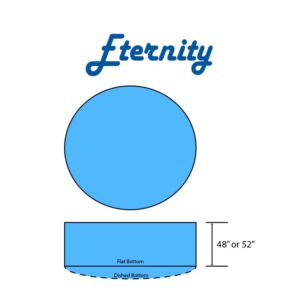 Eternity Swimming Pool Round Flat | Dished Bottom Diagram
