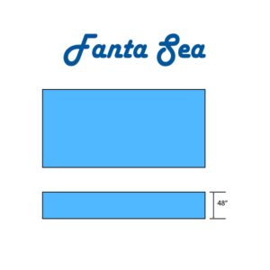 Fanta Sea Swimming Pool Rectangle Flat Bottom Diagram