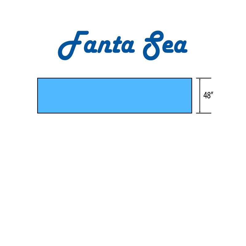 thumbnail image 2 of 8-Foot Above Ground Pool Coping Replacement Section For Fanta-Sea - White Plastic Rail 2 of 3