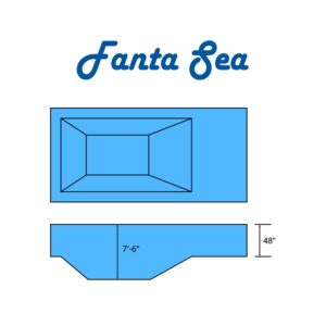 Fanta Sea Swimming Pool Rectangle Full Hopper Bottom Diagram