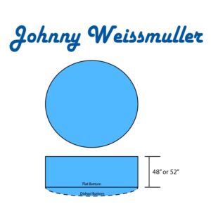 Johnny Weissmuller Swimming Pool Round Flat | Dished Bottom Diagram