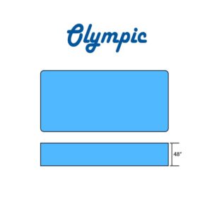 Olympic Swimming Pool Rectangle Flat Bottom Diagram
