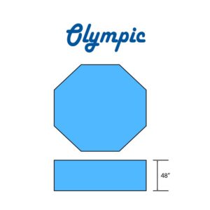 Olympic Swimming Pool Octagon | Octagonal Flat Bottom Diagram