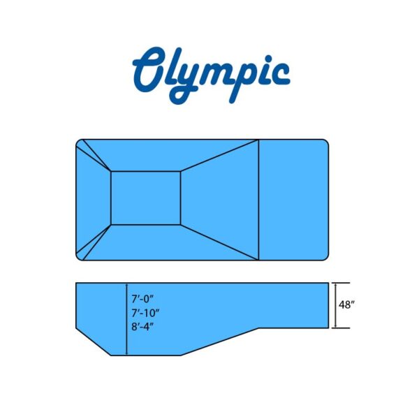 Olympic Swimming Pool Rectangle Full Hopper Bottom Diagram