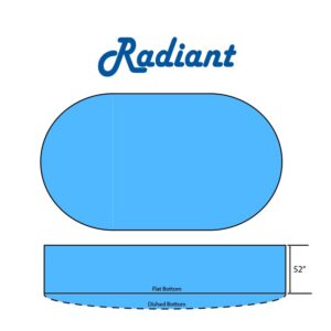 Radiant Swimming Pool Oval Flat Bottom Diagram