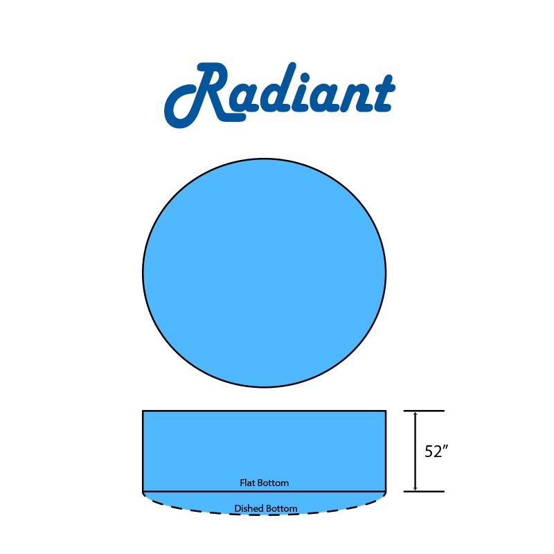 Radiant Swimming Pool Round Flat Bottom Diagram