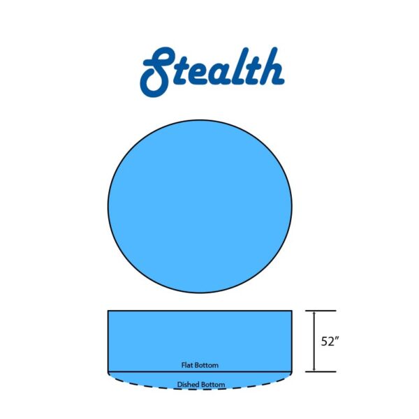 Stealth Swimming Pool Round Flat Bottom Diagram