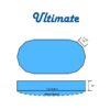 Ultimate Swimming Pool Oval Flat Bottom Diagram