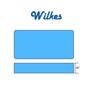 Wilkes Swimming Pool Rectangle Flat Bottom Diagram
