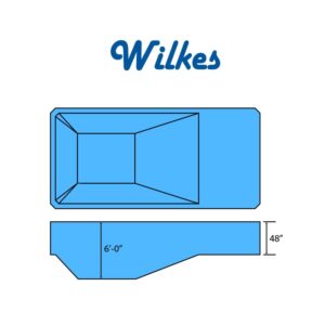 Wilkes Swimming Pool Rectangle Full Hopper Bottom Diagram