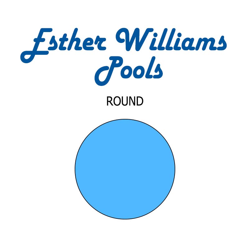 Esther Williams Pools Round Flat Bottom Shape Image