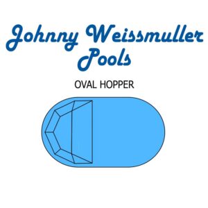 Johnny Weissmuller Pools Oval Hopper Bottom Shape Image