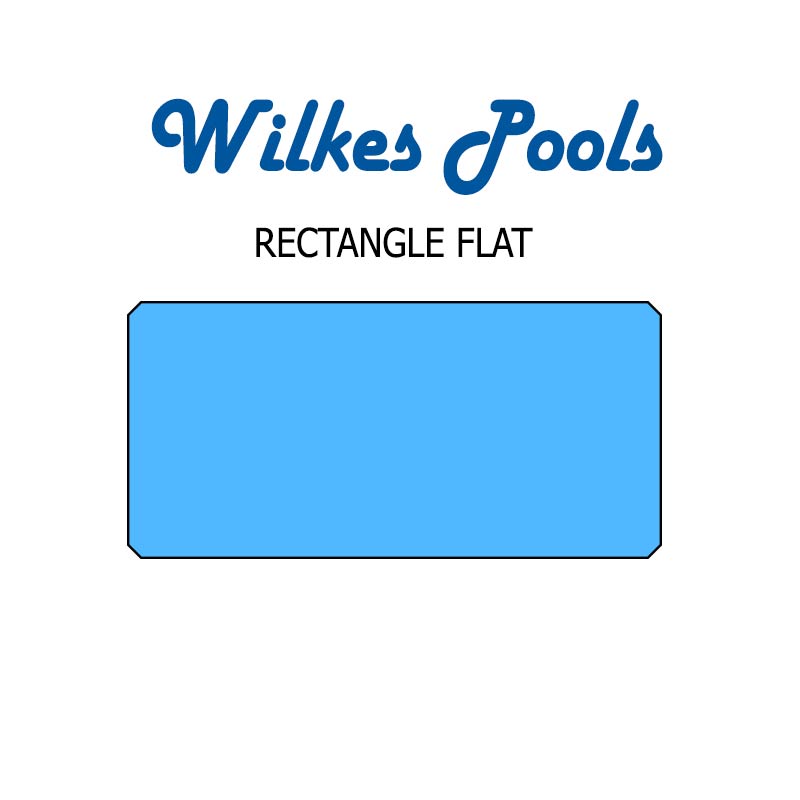 Wilkes Pools Rectangle Flat Bottom Shape Image