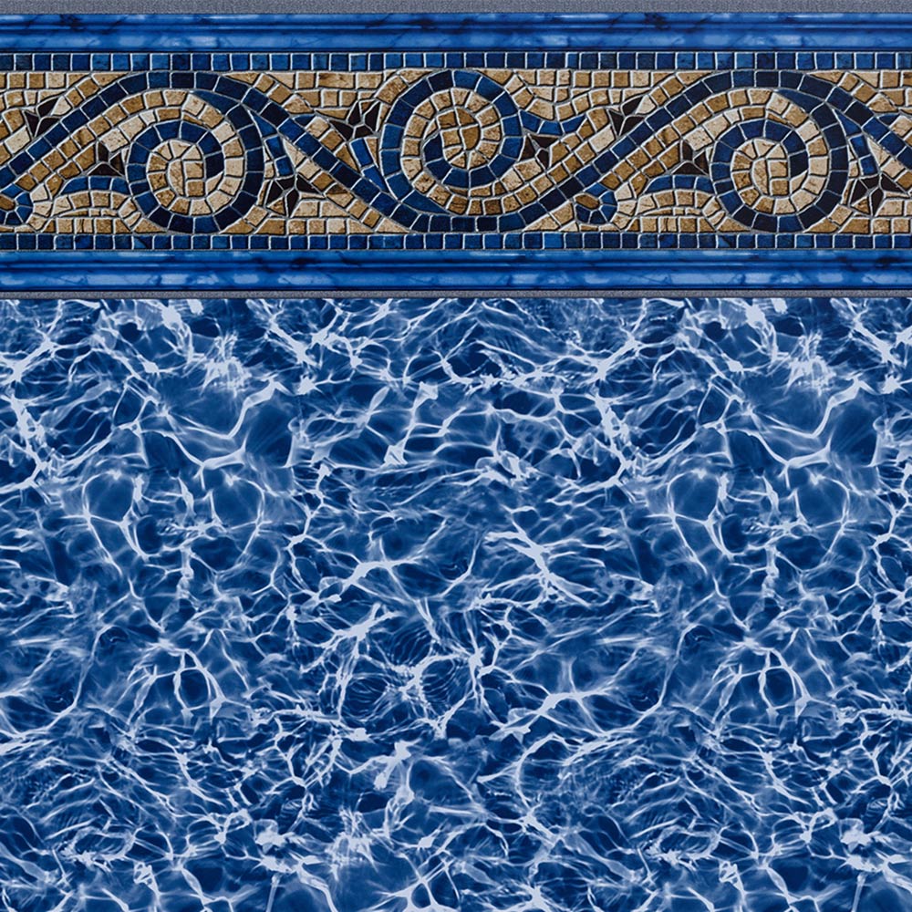 Pool Fits Siesta Wave Tile Light Blue Diffusion Floor Inground Pool Liner Pattern