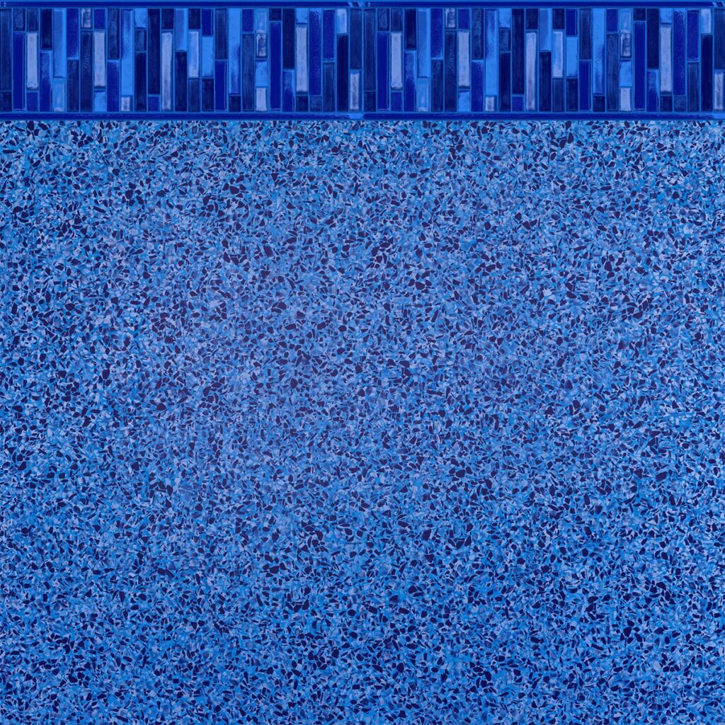 Colorblock Tile Border / Shimmering Seaglass Floor – 28 Mil (Pearlescent Finish)