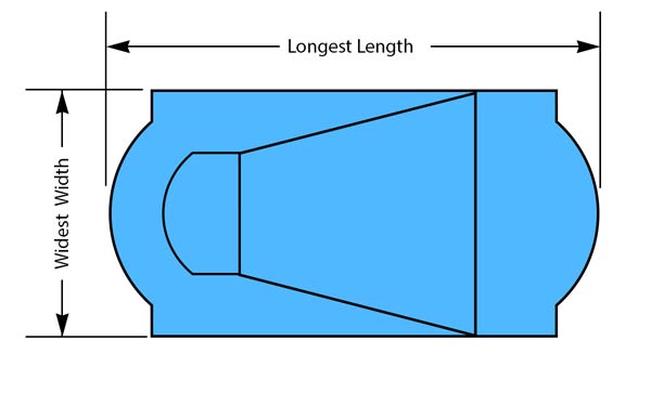 Roman End Pool Shape
