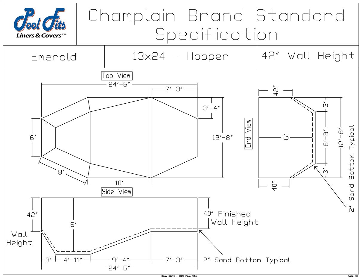 Champlain 13'x24' Hopper