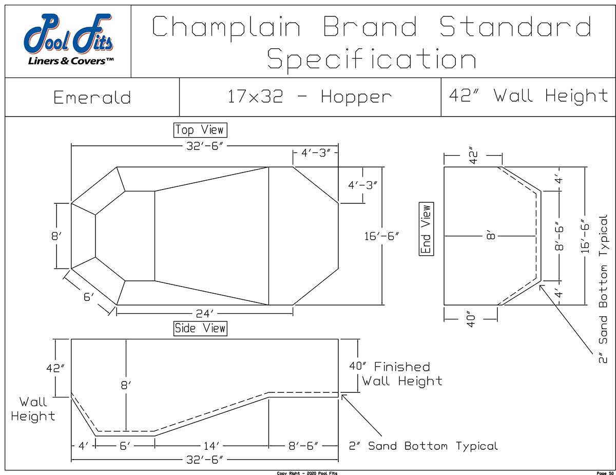 Champlain 17'x32' Hopper