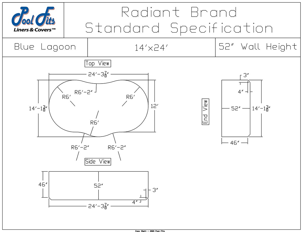 Radiant 14' x 24' Blue Lagoon