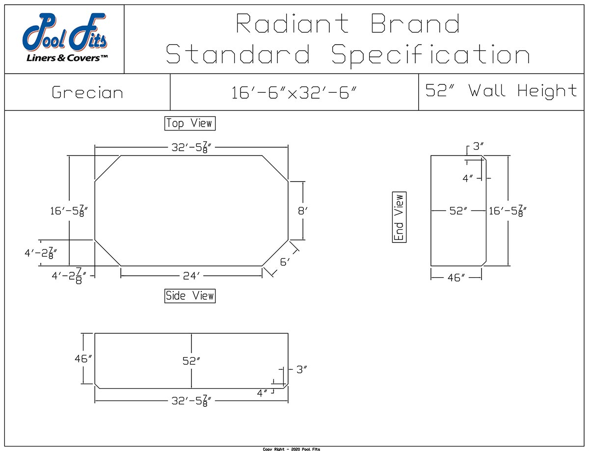 Radiant 16'6" x 32'6" Grecian