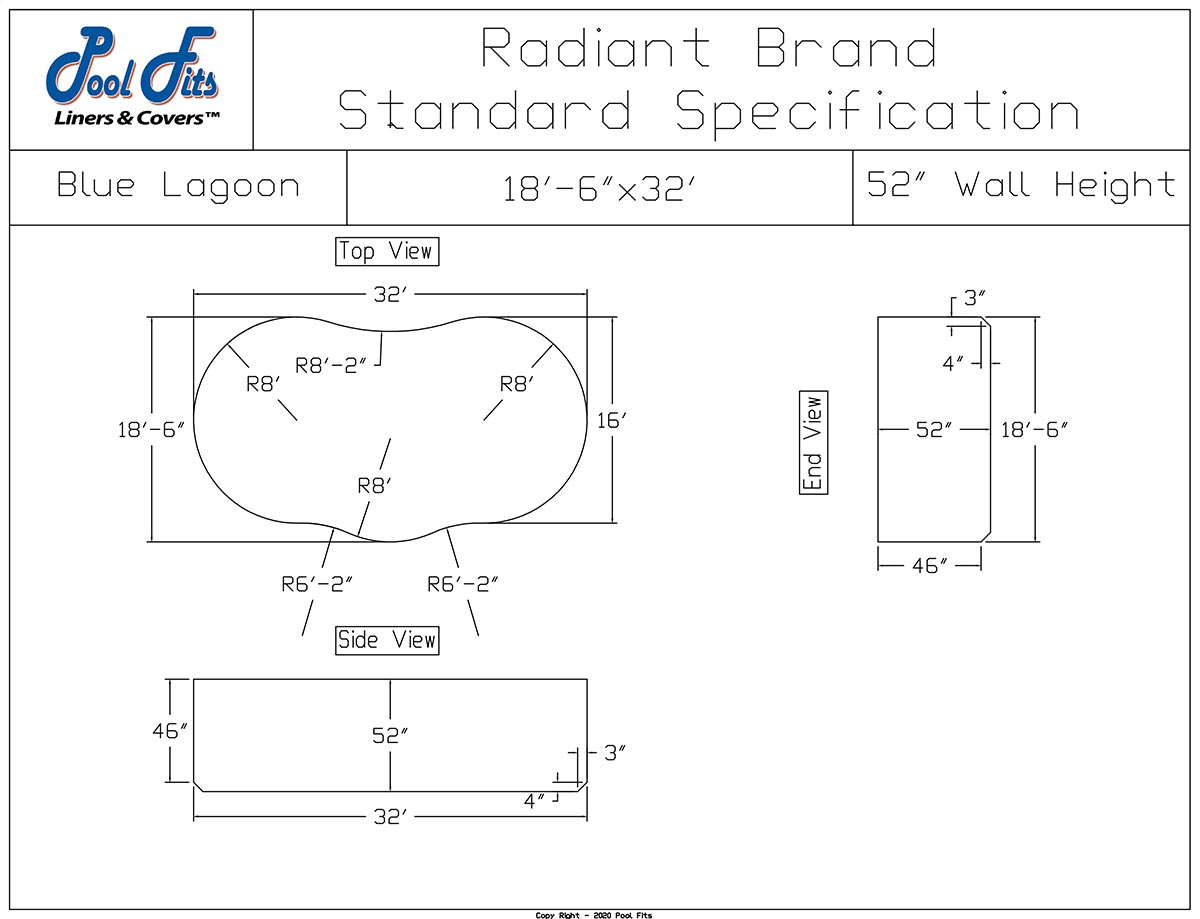 Radiant 18'6" x 32' Blue Lagoon