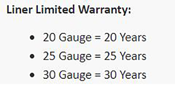 Above Ground Liner Thickness - Gauge = Warranty - Not the Material Thickness