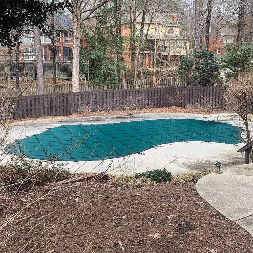 Pool Fitter Replacement Mesh Safety Cover - After