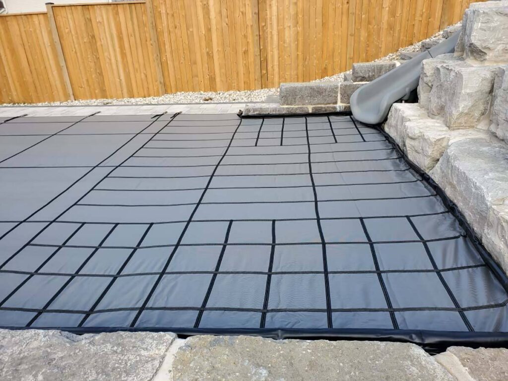 Complex Pool - Pool Fits Can Cover It Safely - Custom Inground Pool Safety Cover