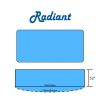 Radiant Rectangle Flat Bottom