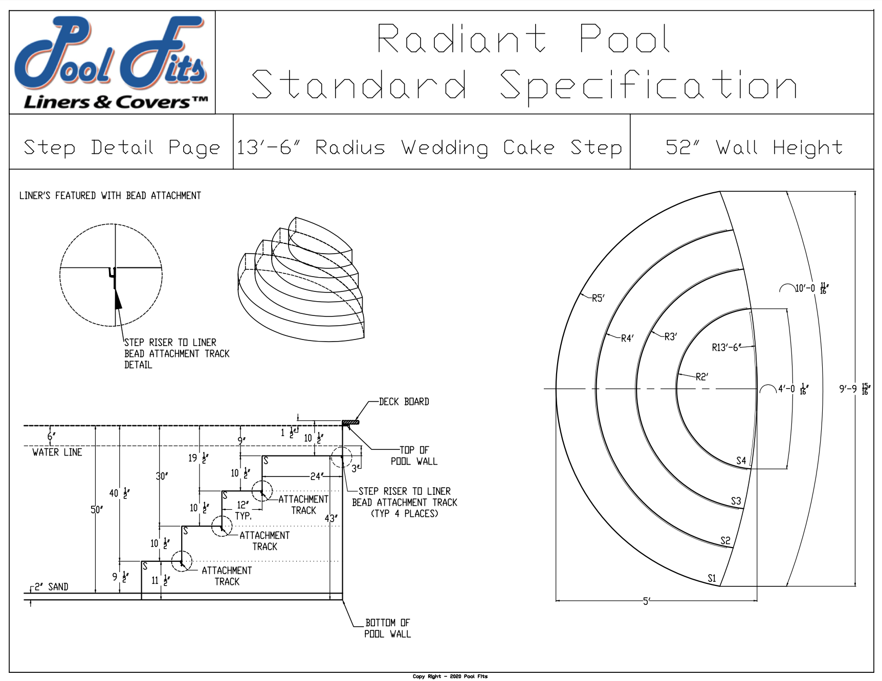 Radiant 13'-6" Wedding Cake Step