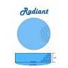 Radiant Round Wedding Cake Step Flat Bottom