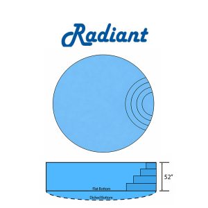 Radiant Round Wedding Cake Step Flat Bottom