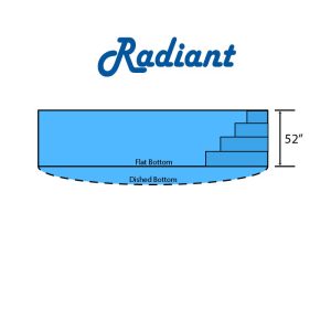 Radiant Pool Liners with Vinyl Over Steps