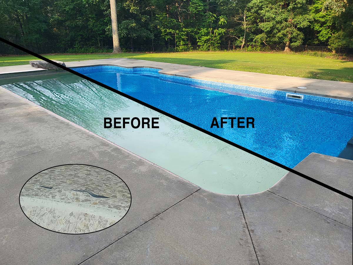 Pool Fits Before & After Custom Inground Vinyl Liner
