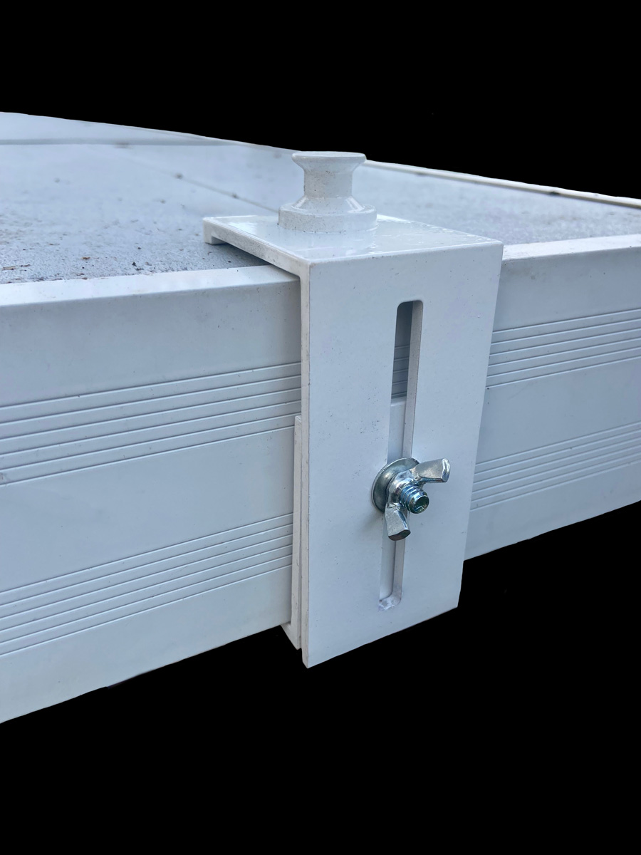 Kayak Safety Cover Mounting Bracket Attached - Pool Fits