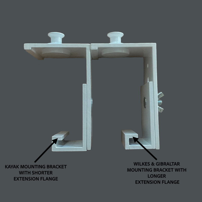 Onground Safety Cover Mounting Bracket Comparison - Wilks & Gibraltar - Kayak